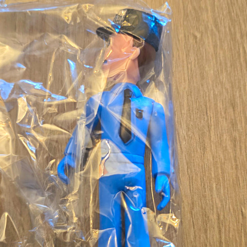 Blue black police - &,