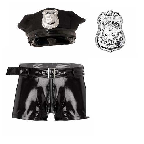 Mens outfit zipper policeman - mens,