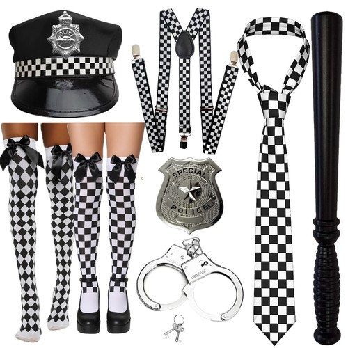 Policeman set fancy dress - set,