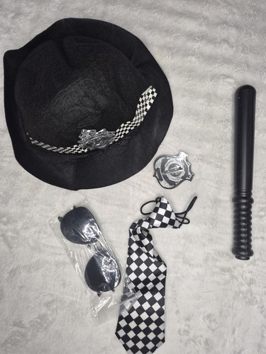 Adult police fancy dress set - dress,