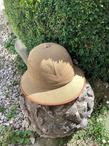Ww1 officer pith helmet hat - ww1,