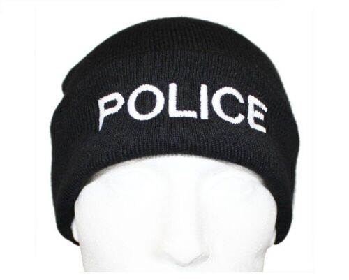 Police beanie hat - beanie, cop