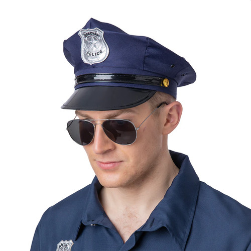 Deluxe cop hat - cop,